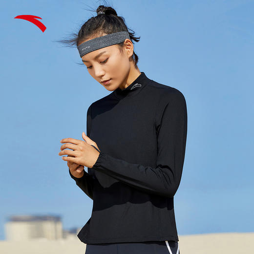 【M/L/XL断码】安踏速干衣女款春季运动健身服长袖T恤针织衫上衣瑜伽服162315408【库存有限，如无货将做退款，介意慎拍！】 商品图0
