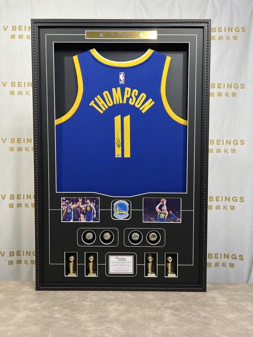 收藏系列 汤普森 勇士队11号蓝色 亲笔签名球衣 商品图1