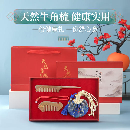 [小滋心选]【活动价￥139/三件套】母亲节礼物送母亲小巧可爱实用尖尾梳子套装孩子的新年礼物妇女节母亲节 商品图0