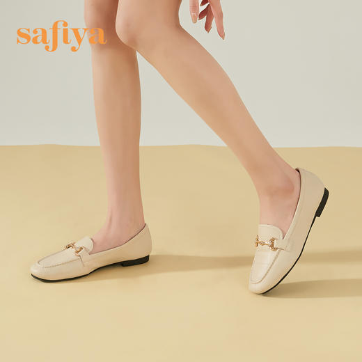 Safiya/索菲娅 舒适羊皮软底2023年春季新款马衔扣气质通勤单鞋 SF31112140 商品图2