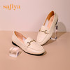 Safiya/索菲娅 舒适羊皮软底2023年春季新款马衔扣气质通勤单鞋 SF31112140 商品缩略图6