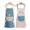 「买一送一！优选PVC防水材质」围裙防水防油厨房无纺布围裙 女卡通印花半身加绒居家日清洁工具用厨房用品 商品缩略图3