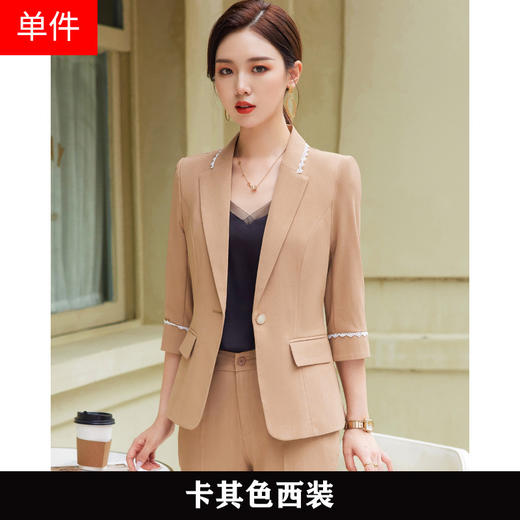 职业装西服套装，七分袖时尚气质修身正装QL-8961 商品图7