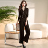 HR WH23119气质套装优雅收腰显瘦休闲修身两件套 商品缩略图2