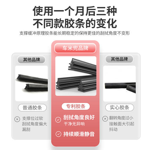 【两套减10元】爱车必备 车米兜 专车专用静音雨刮 适用99%车型【下单备注车型+年份】 商品图5