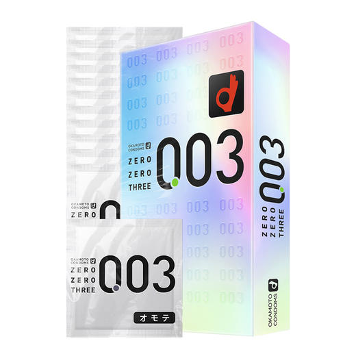 冈本okamoto003白金超薄安全套12只/盒日本进口 商品图0