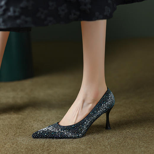 性感爆棚，轻奢高品质名媛细高跟单鞋DB-S003 商品图3