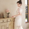 春夏季新款中国风，新式少女蕾丝旗袍鱼尾复古旗袍连衣裙BJS-5301 商品缩略图3