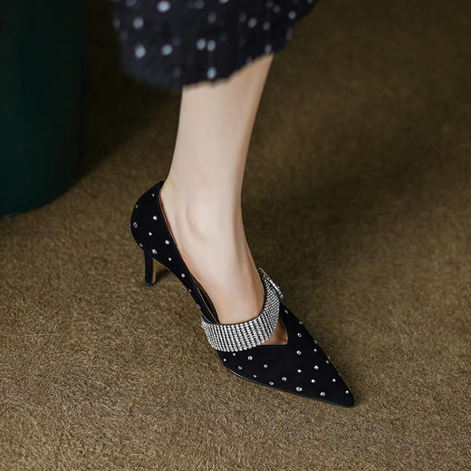 优雅性感，轻奢高品质名媛细高跟单鞋DB-S005 商品图11