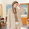 Famecoco范可儿戗驳领西装外套女春流行小西服气质女神范FAB1AW010 商品缩略图0