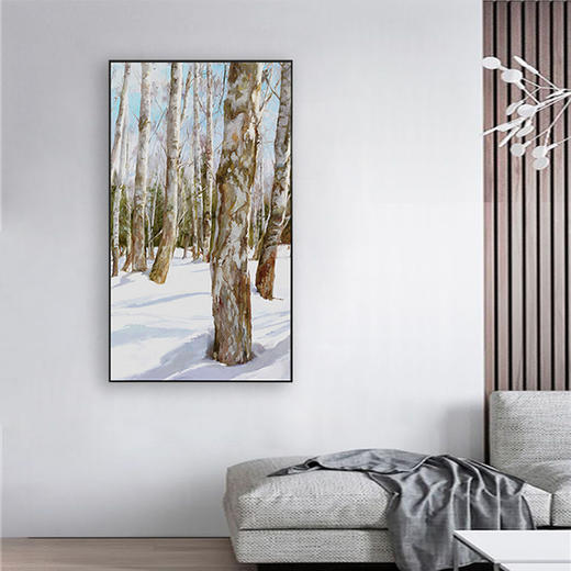多喜爱 原创高清数码布艺装饰画 白桦林cs 商品图2