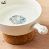 CatS猫家具独家定制闲庭饮水碗超大猫碗瓷碗软木碗架多猫家庭推荐 商品缩略图1
