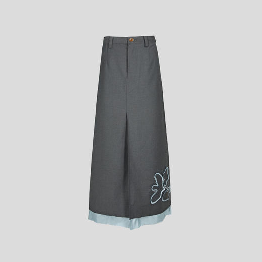 GOODBAI渐变白鸽logo包臀裙 商品图1