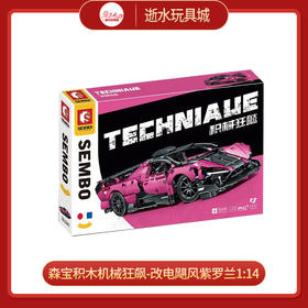 森宝 701040机械狂飙-改电飓风紫罗兰1:14