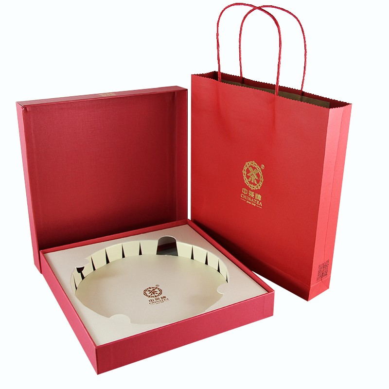 中茶牌 茶饼礼盒/单饼礼盒（单拍不发货，红黄两种颜色随机发货，如有需要，请联系客服）