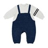 婴儿哈衣宝宝休闲牛仔背带假两件拼接连体衣洋气春装新生儿爬 商品缩略图1