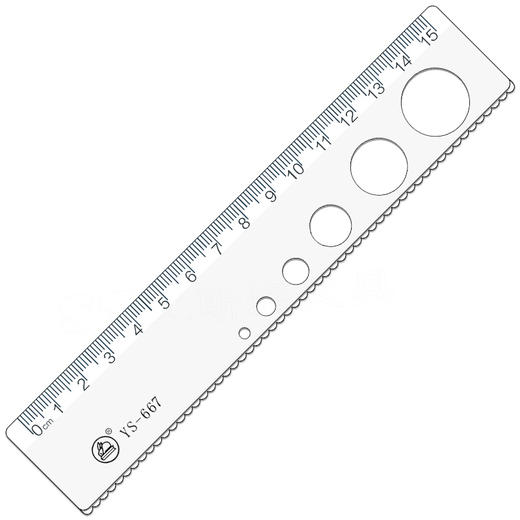 雅思雅克力洞洞尺18CM/YS-8016 商品图1