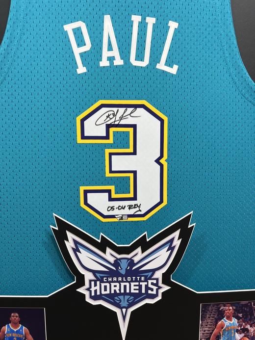 收藏系列 保罗 黄蜂队3号蓝色加签款 亲笔签名球衣 B620254 商品图2
