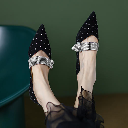 优雅性感，轻奢高品质名媛细高跟单鞋DB-S005 商品图3