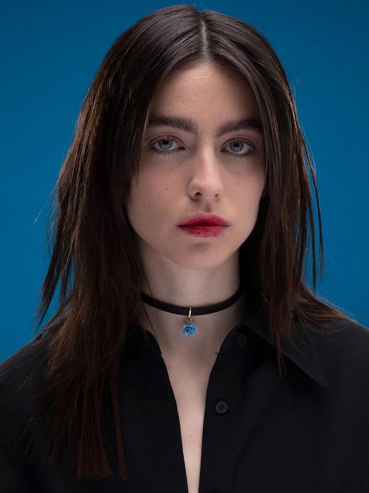 北京仓丨ANDRES GALLARDO-Mini Rose-蓝玫瑰 皮项圈［西班牙设计师］ 商品图0