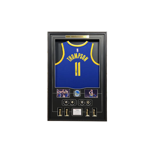 收藏系列 汤普森 勇士队11号蓝色 亲笔签名球衣 商品图0