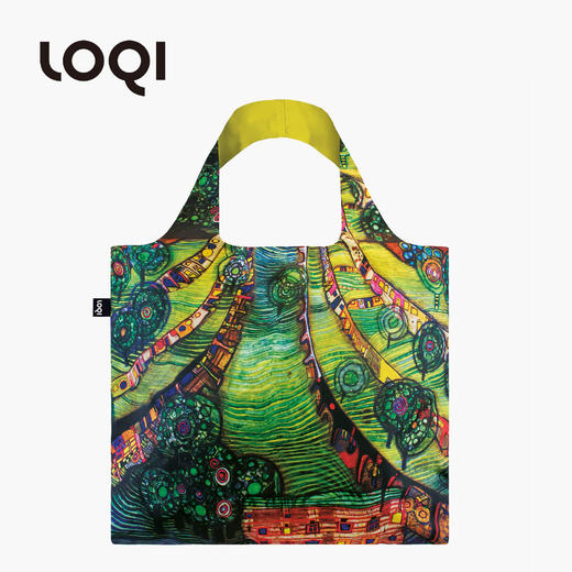德国LOQI 新品博物馆系列2 时尚艺术环保万用袋 折叠大容量单肩手提购物袋承重40斤防泼水 商品图6