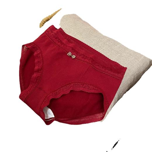 2023新年限量车厘子锦鲤好运礼盒女大红内裤结婚本命年纯棉裆三角裤 商品图4