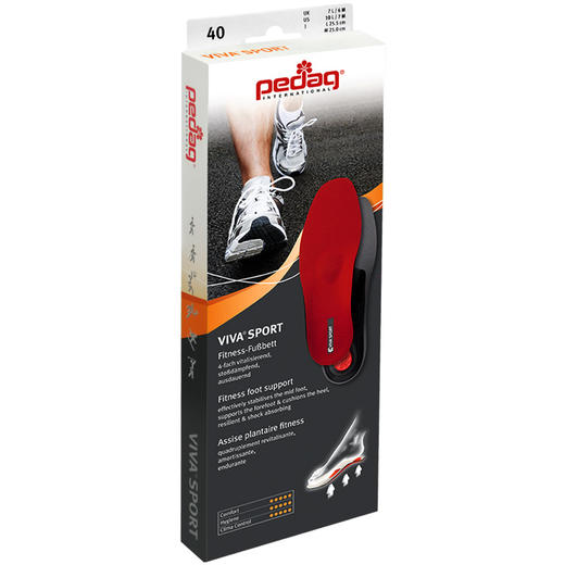 德国pedag运动纤维吸震护理鞋垫181 商品图4