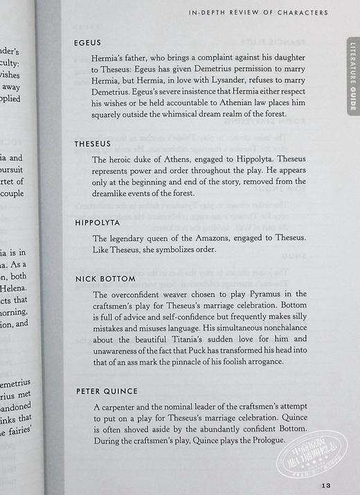 【中商原版】仲夏夜之梦 无惧莎士比亚系列 豪华学生版 英文原版 Midsummer Nights Dream Sparknotes Shakespeare 商品图8