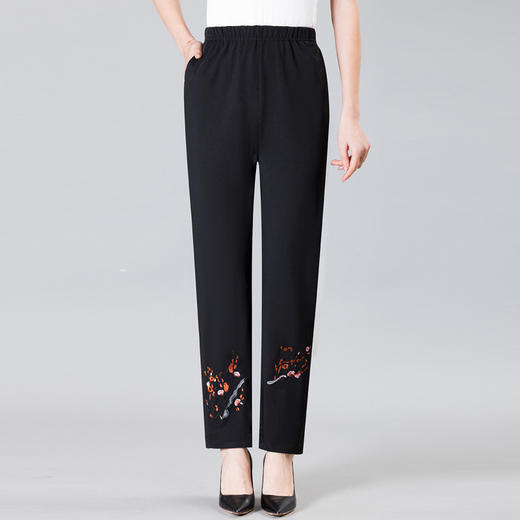 中老年妈妈春装裤宽松大码松紧裤ZQ-1711-BZ-87 商品图0