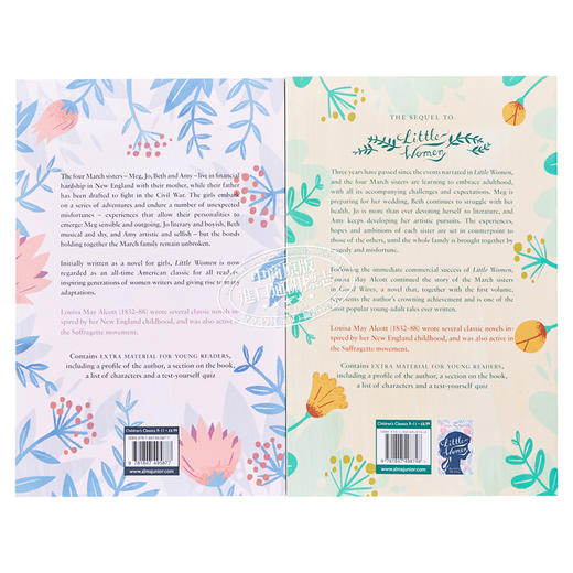 【中商原版】中学生文学经典系列 2本套装 英文原版 ALMA Junior Classics Louisa May Alcott 小妇人 好妻子 路易莎 梅 奥尔科特 商品图3