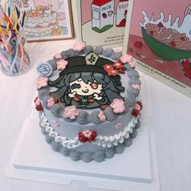 原神蛋糕-胡桃《可订制》 | 昔果