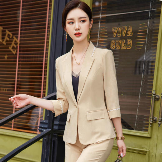 职业装西服套装，七分袖时尚气质修身正装QL-8961 商品图0