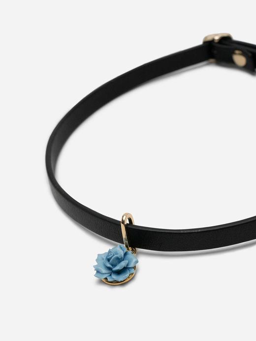 北京仓丨ANDRES GALLARDO-Mini Rose-蓝玫瑰 皮项圈［西班牙设计师］ 商品图2