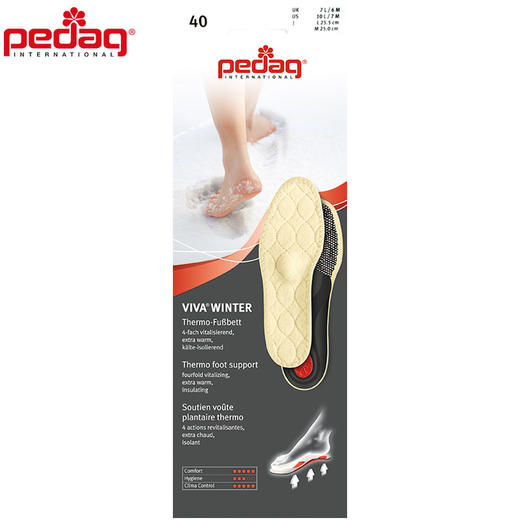 德国pedag羊毛保暖鞋垫198 商品图5