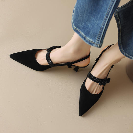 性感百搭，轻奢高品质名媛后空单鞋DB-M5573 商品图3