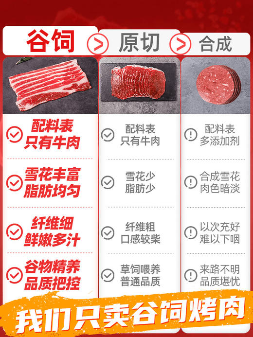3盒安格斯原切日式烤肉，顺丰包邮到家，赠烤肉店同款蘸料2瓶，家庭烤肉套餐 商品图4
