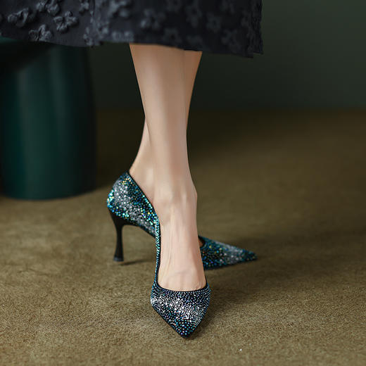 性感爆棚，轻奢高品质名媛细高跟单鞋DB-S003 商品图0