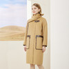 MD913斯尔丽瑟俪2022年冬季新款商场同款流苏围脖领长款大衣 商品缩略图2