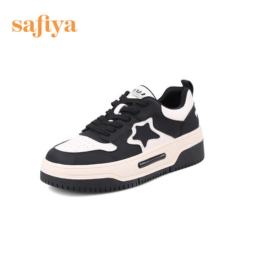 Safiya/索菲娅 新潮学院风2023年春季新款复古拼色厚底休闲星星板鞋 SF31112422 商品图5