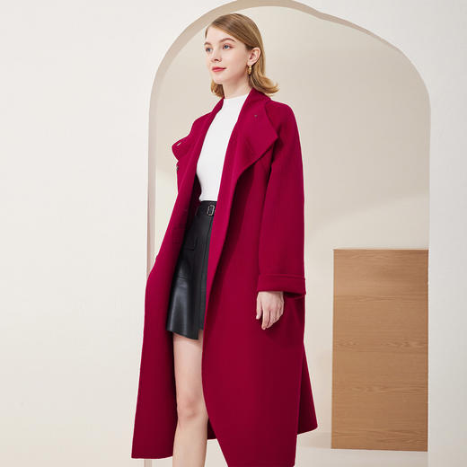 MD904瑟俪2022年冬上新立领口袋脱卸中长款大衣 商品图2