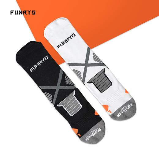 蜂锐FUNRY基础款足球袜男中筒加厚吸汗防滑减震跑步训练袜子 商品图4