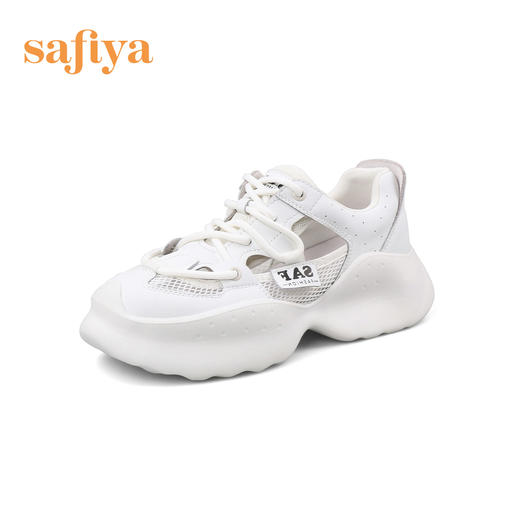 Safiya/索菲娅 新潮网红底镂空2023年春季新款网面透气增高老爹鞋 SF31112024 商品图6