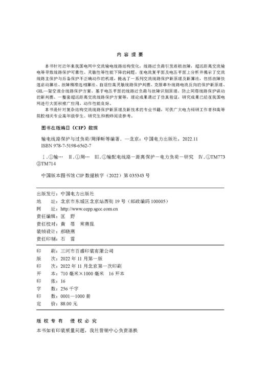 输电线路保护与过负荷 商品图3