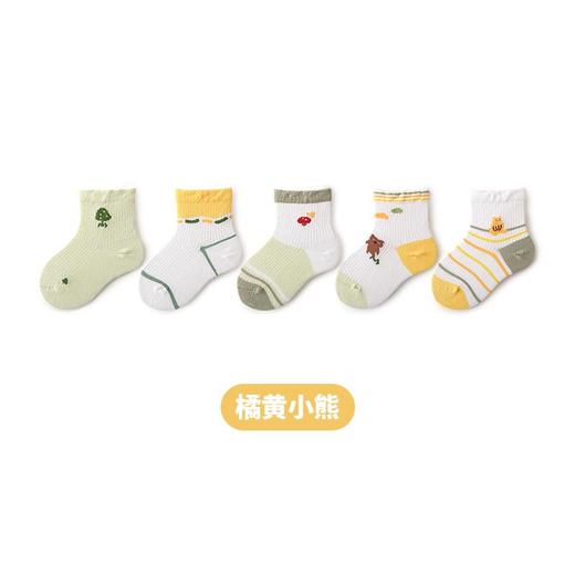 【5双装】23年春夏新款无骨缝合宝宝中筒袜子薄款精梳棉婴幼儿童男女网眼袜 商品图6