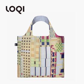 德国LOQI 新品博物馆系列2 时尚艺术环保万用袋 折叠大容量单肩手提购物袋承重40斤防泼水