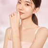 周六福珠宝黄金手链计价足金手饰素金链子金花四叶草挂坠送女友 商品缩略图3