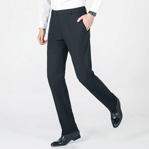 圣得西男士含绵羊毛商务西裤新款磨毛保暖加厚弹力长裤2312911008 商品图0