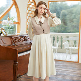 famecoco范可儿成套搭配女装减龄两件套早春穿搭套装裙FAB1EA002