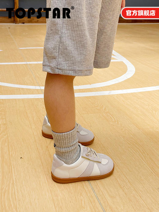 TOPSTAR官方儿童运动鞋女童小白鞋男童鞋子德训鞋休闲透气春秋款1110 商品图4